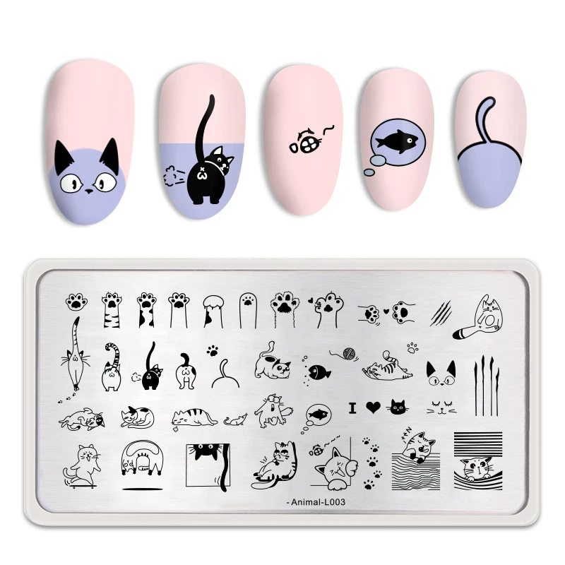 New Christmas Nail Art High-End Rectangular Stainless Steel Printing Stamping Plate Transfer Tool