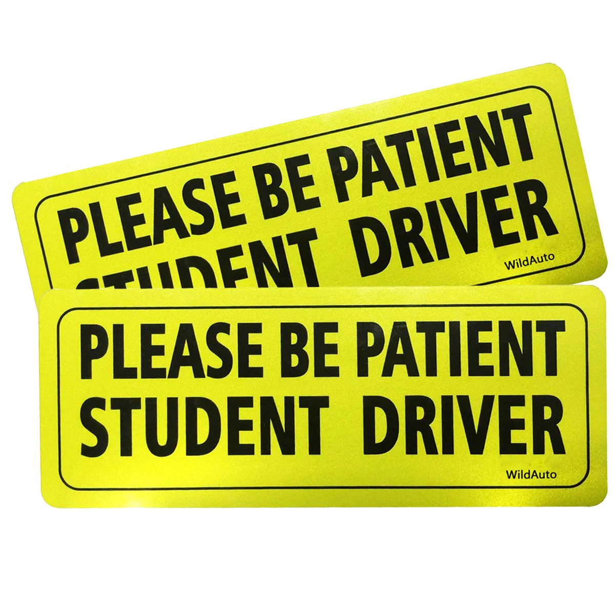 Custom New Driver Magnet for Car Please Be Patient Student Driver Magnetic Reflective Rookie Driver Bumper Sticker