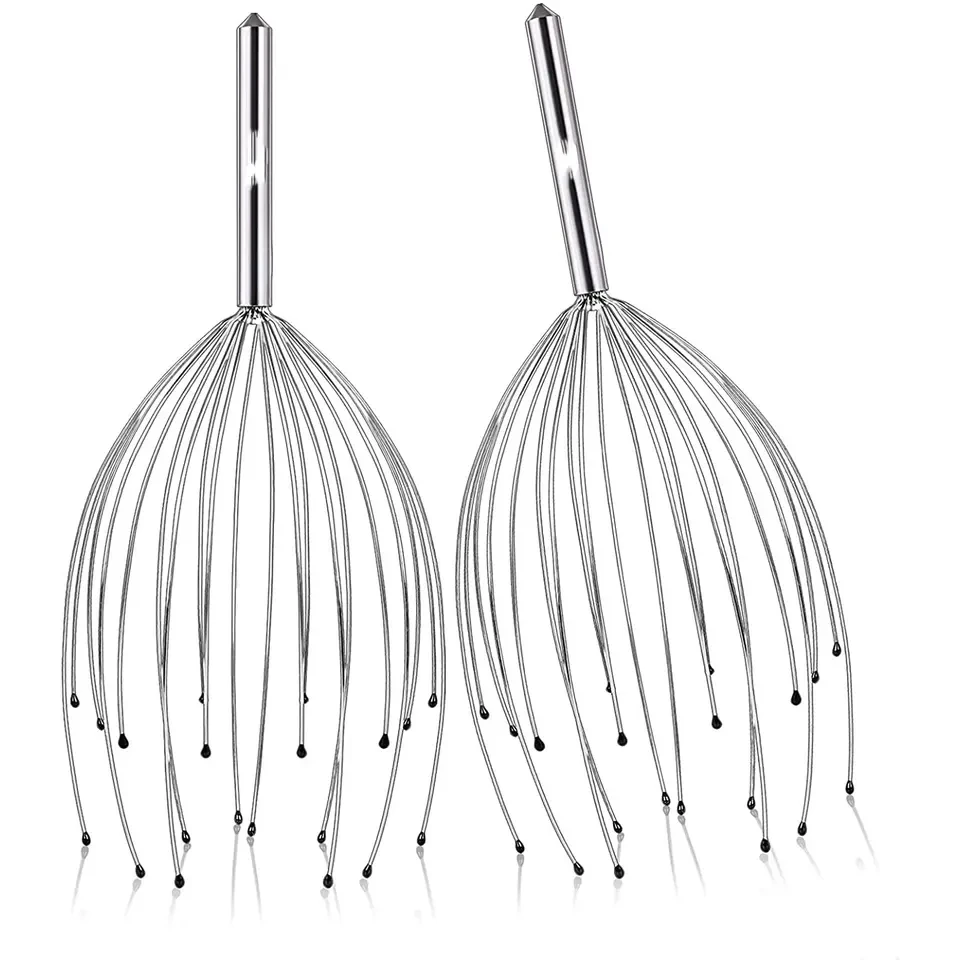 Tiktok hot Selling Multiple Fingers Factory Wholesale Head Massager Metal Spider Head Scalp Massager