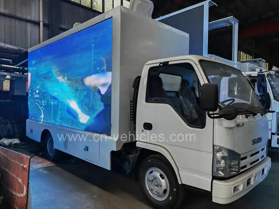 ISUZU Full Color Outdoor P6 Advertising Mobile LED Billboard Display Screen Truck