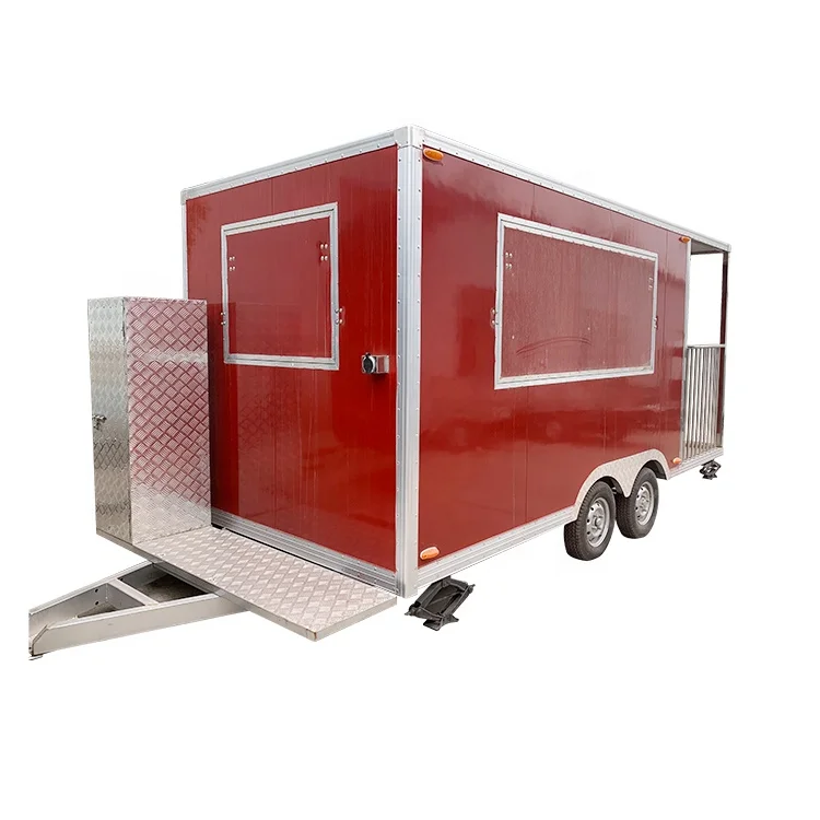 
Hot Selling Ice Cream Truck Hot Dog Stand Cart Concession Food Trailer With Fully Kitchen Equipment 