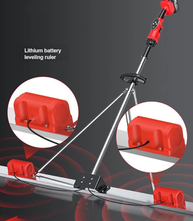 Petrol Concrete Level Vibrating Screed Road Construction Concrete Screeds Machinery