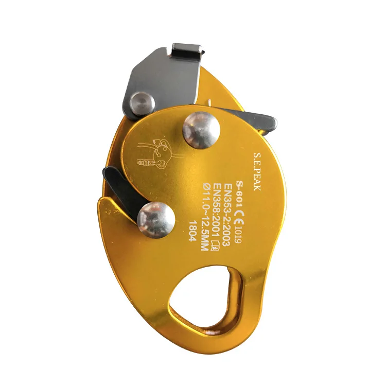 Hot Selling Type  CE Standard Climbing Rope Grab Rock Climbing Rope Grab For Nylon Rope