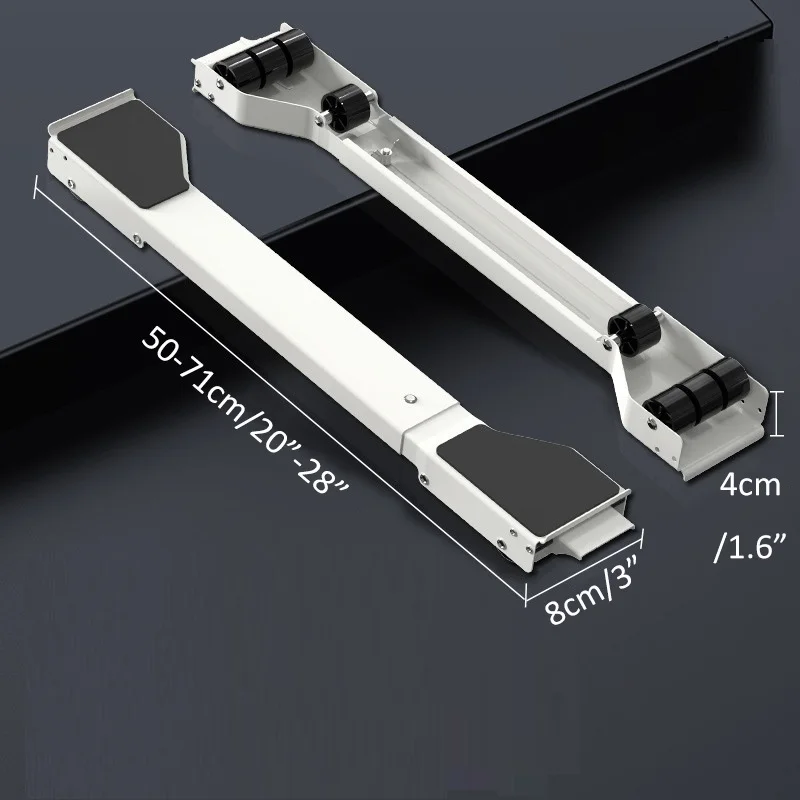 Washing Machine Base With Wheels Washing Machine Stand Extendable Appliance Rollers Refrigerator Base with Locking Wheel