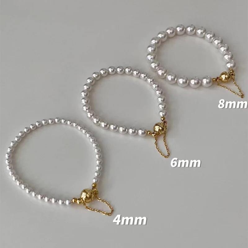 French Light Luxury Natural Freshwater Pearl Bracelet Fashionable and Elegant Baroque Pearl 18k Gold Non Fading Bracelet Jewelry