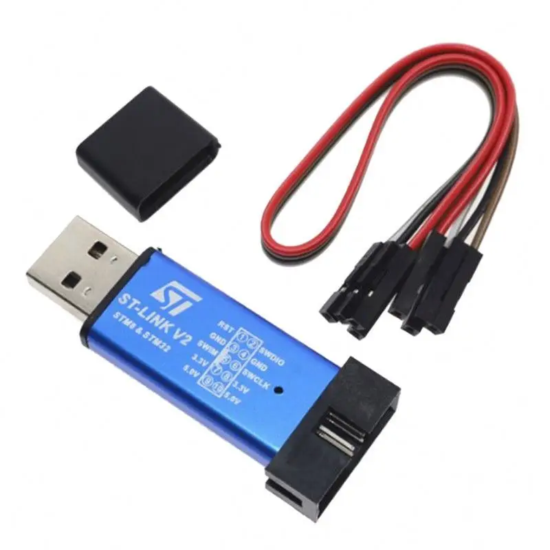 OEM PCBA завод 1 шт. TENSTAR ROBOT Stlink ST-Link V2 Mini STM8 STM32 симулятор загрузки Программирование с крышкой