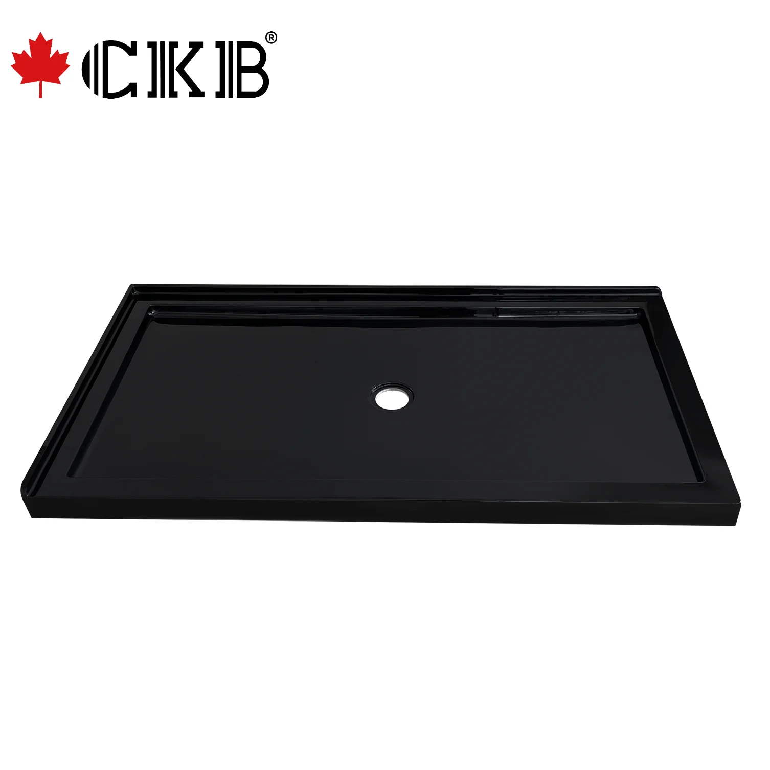 CKB 5 лет гарантии, двухпороговое прямоугольное черно-белое акриловое душевое устройство с гладкой поверхностью