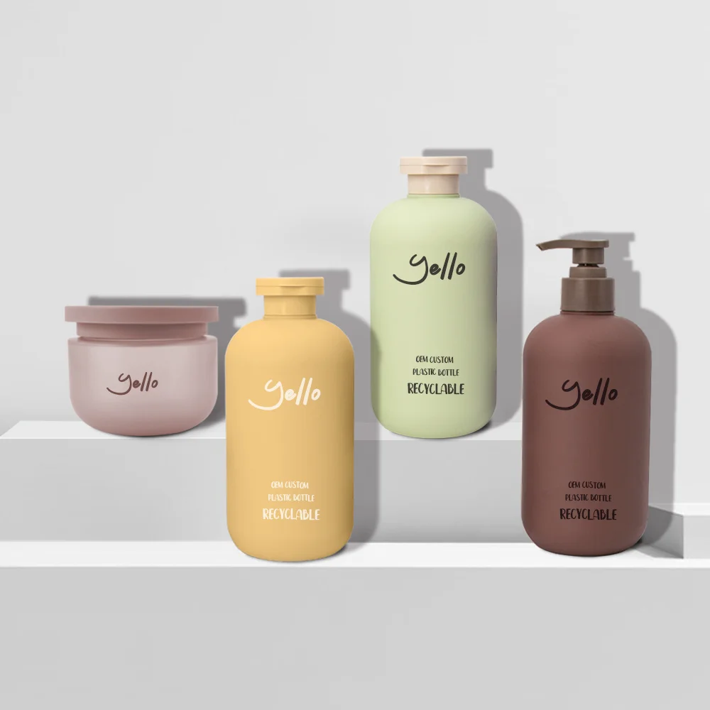 Wholesale Green Purple Pink Empty Shampoo Bottles Soft Touch 200ml 300ml 500ml 800ml Shampoo Conditioner Container Bottle