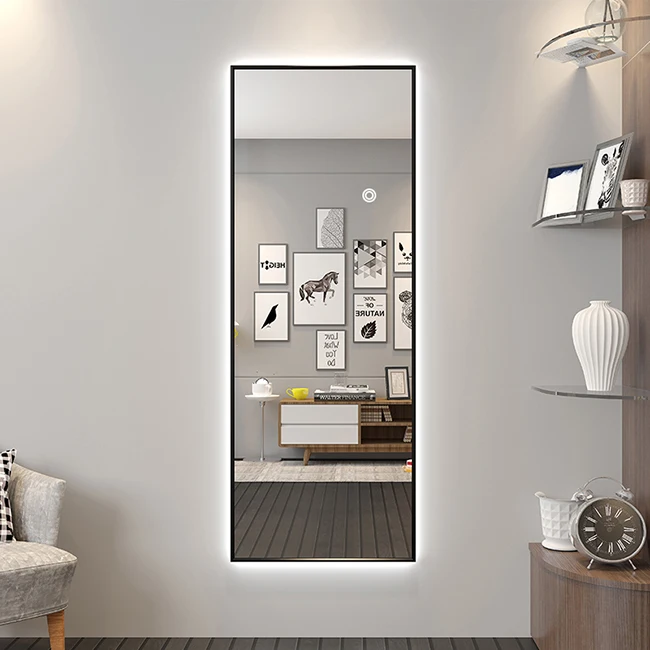 Заводское OEM полноразмерное зеркало с подсветкой, декоративное настенное зеркало