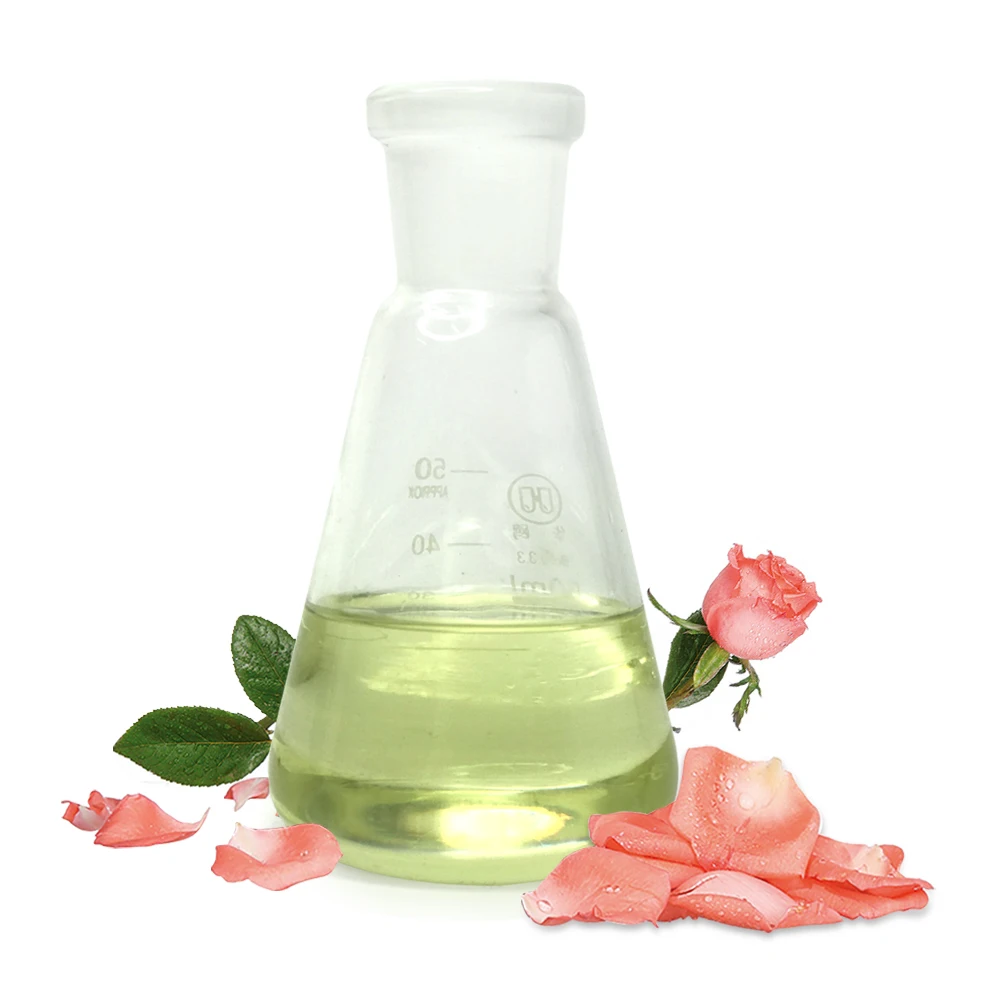 China manufacturer supply rose oil good price  rose essential oil for soap making and skin care