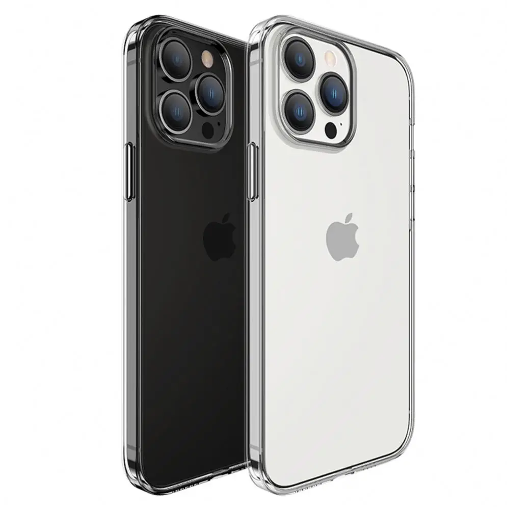 High Quality Transparent Protective Phone Bag TPU+PC Mobile Phone Case Shockproof Anti-Yellowing Back Cover For Iphone 13 12
