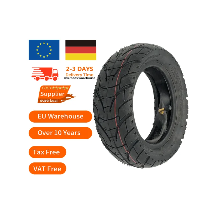EU warehouse 10x3.0 Tire 80/65-6 Tyre Inner Bike Thicken Wear-resistant Pneumatic Wheel Parts For Electric Scooter 10 Inch Tire