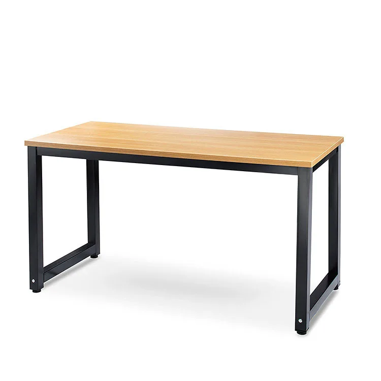 Vekin Furniture Popular Wooden Office Computer Desk Modern Simple Wood and Steel Writing Study Table Desk