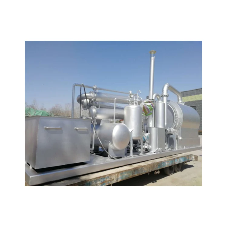 
Top Sales pirolysis old tire pyrolysis machine oil refining plant 