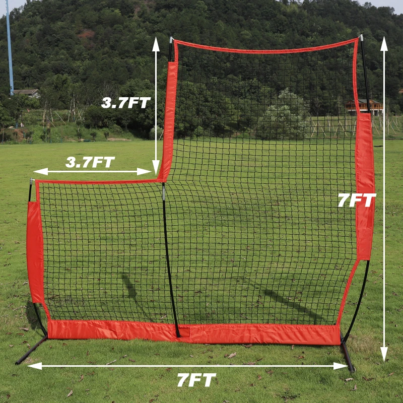 7*7 L screen baseball net Practice Equipment Lightweight Portable softball baseball batting net