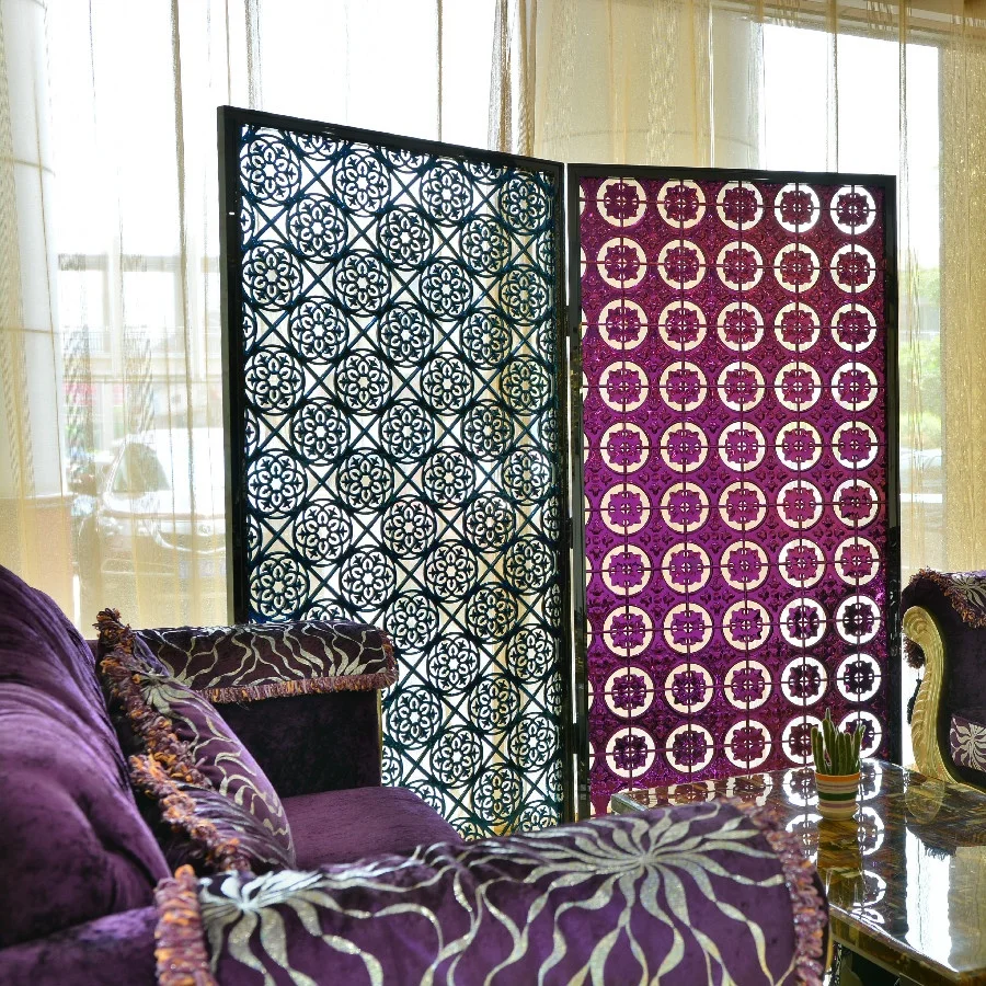Keenhai Interior Luxury Color Stainless Steel Hairline Decorative Metal Screen For Hotel
