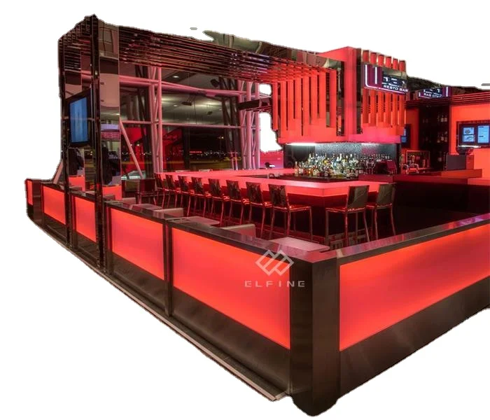 High Quality Coffee Shop Modele Comptoir bar Fast Food Acrylic Counter