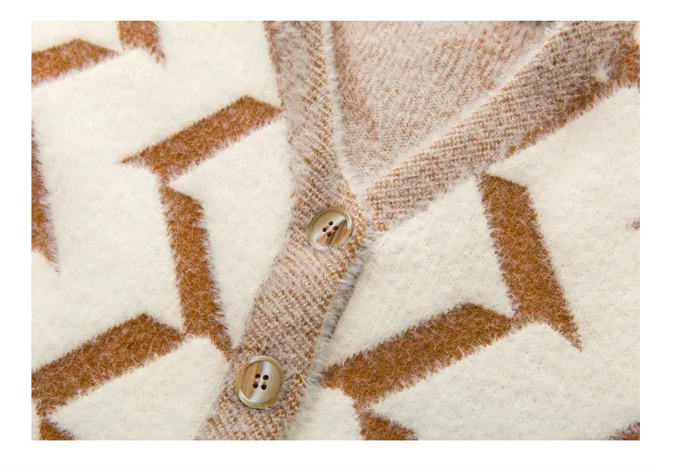 Customization Girls sweater Mink wool 2020 autumn/winter thickened sweater for children and boys Korean style cardigan coat