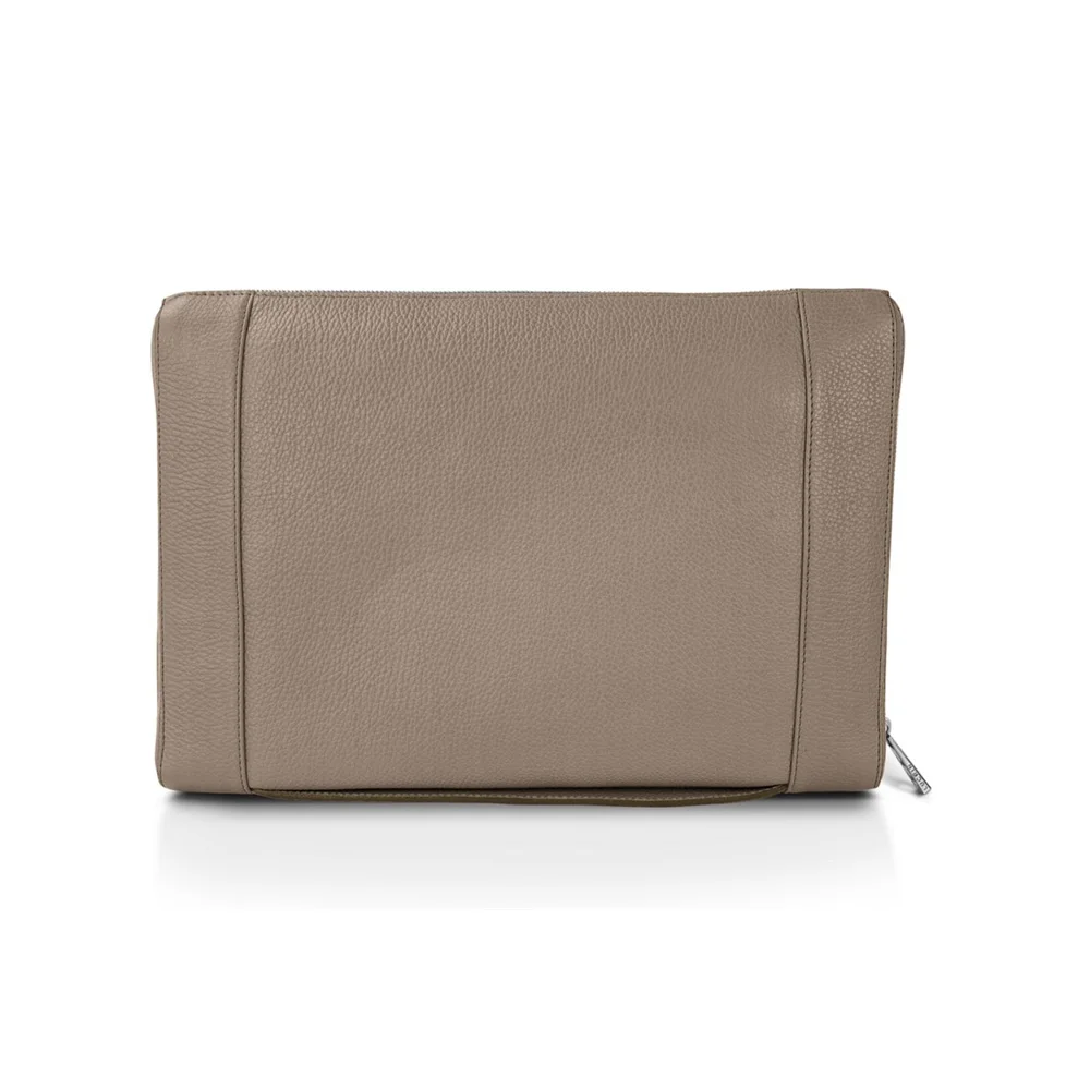 Luxury Custom Logo Business A4 Size Envelope Document Case Leather Travel Document File Folder Holder