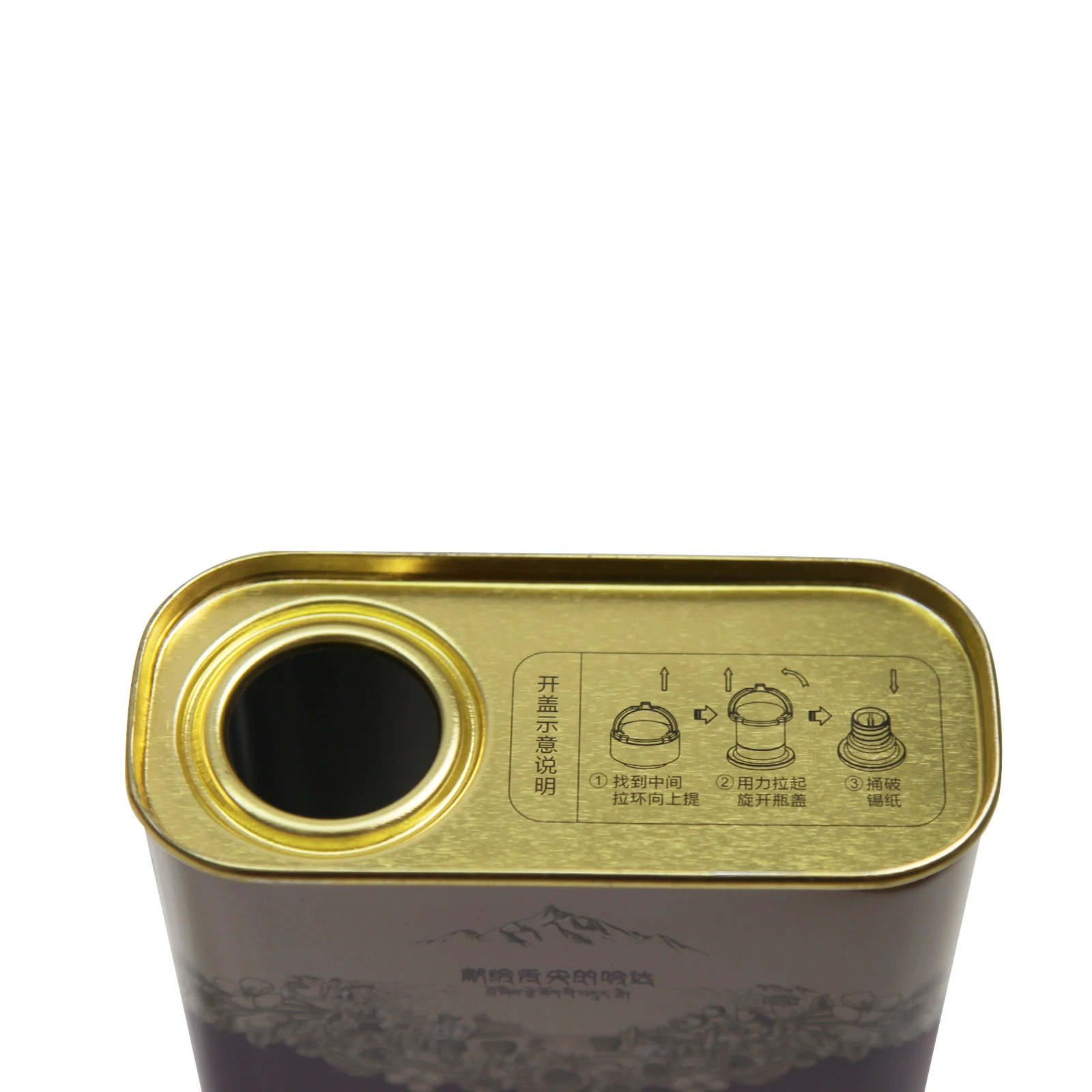 Wholesale customized exquisite printing high quality tinplate tin box fish oil moisture proof square metal tin can packaging