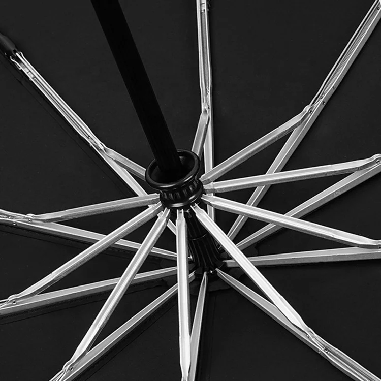 Customized fold umbrella wooden handle customized rain man business big umbrella with logo