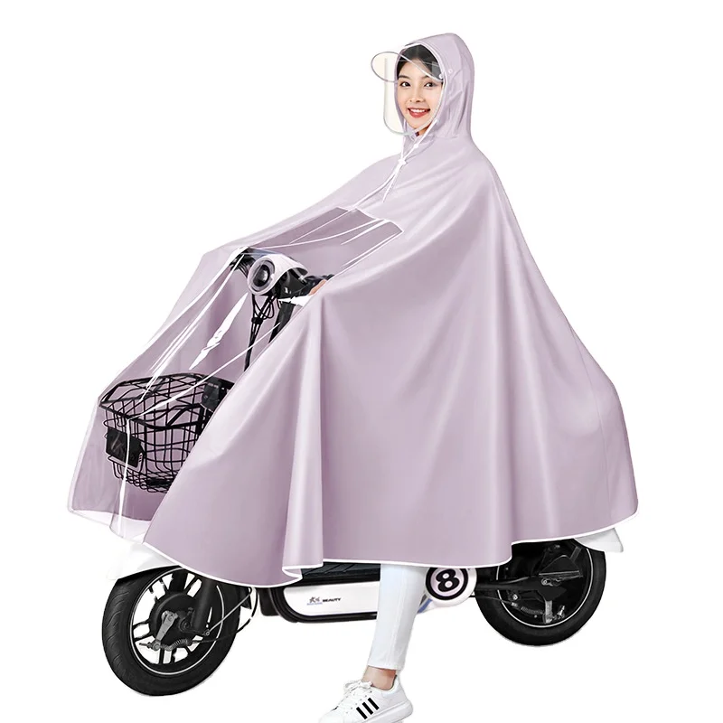 Cycling  Bike Raincoat Rain Cape Poncho Hooded Rain Coat Mobility Scooter Cover Lightweight Compact Reusable