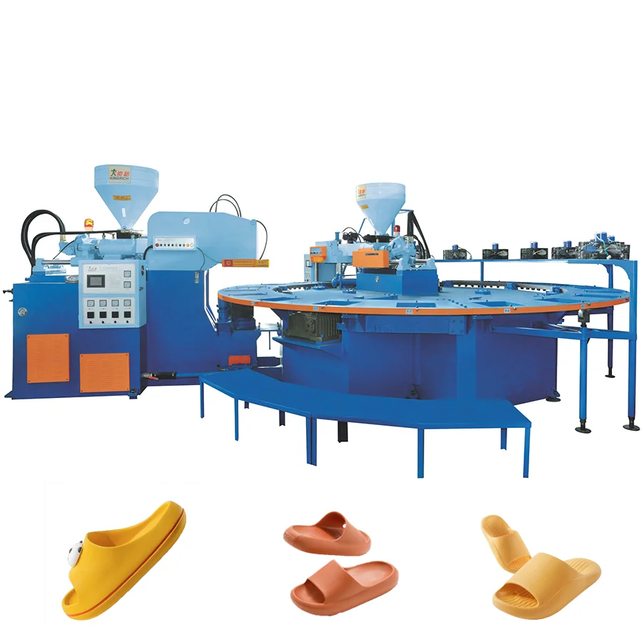 TPU PVC TPR PLC Control Full Automatic Two-Color Air Blowing Injection Molding Machine