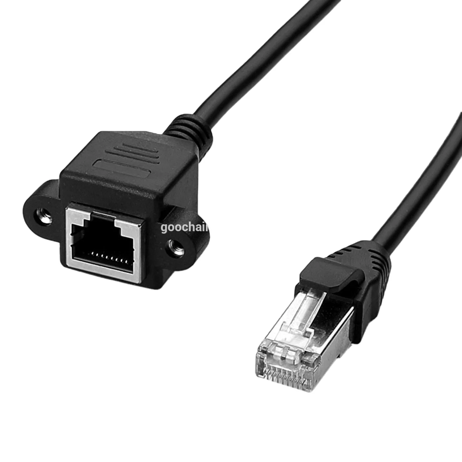 Кабель Cat 5e Lan RJ45 Ethernet штекер-гнездо кабель для крепления на панели с отверстием винта сетевого