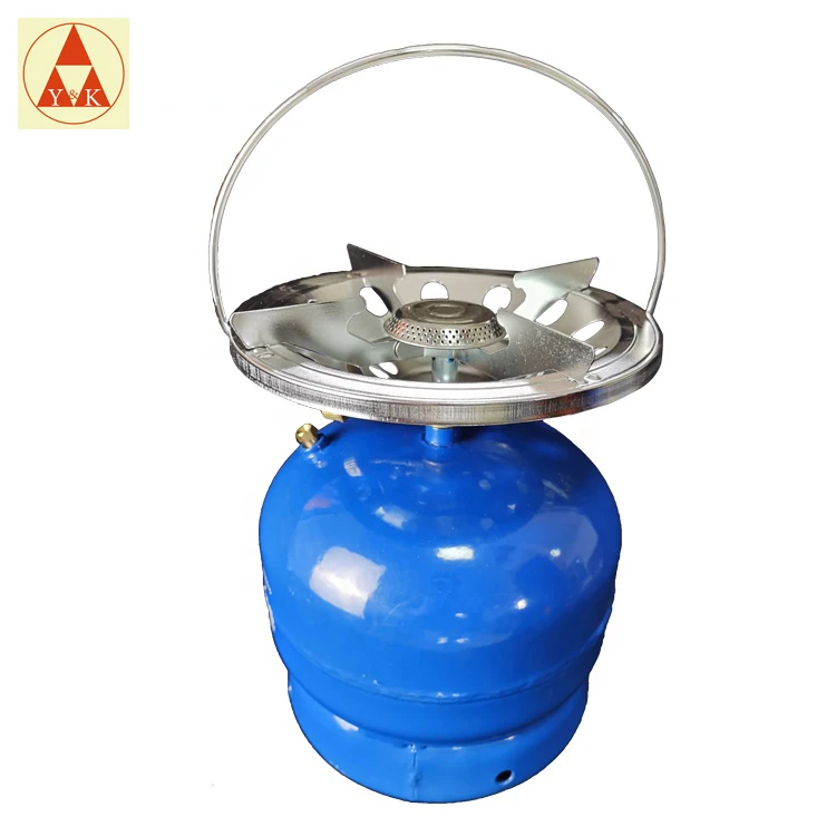 Yemen LPG Gas Cylinder The Middle East Gas Mini Cylinder 2kg Cooking Gas Stove and Cylinder for Camping BBQ
