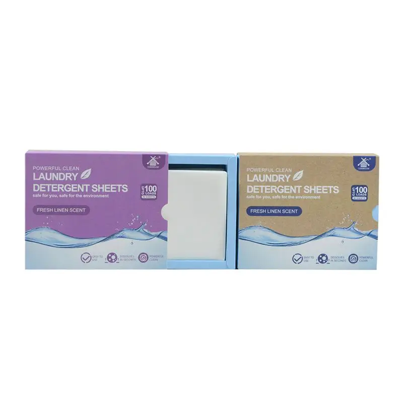 Wholesale eco-organic Laundry Detergent Sheets Biodegradable Sheets Laundry Detergent Washing Powder