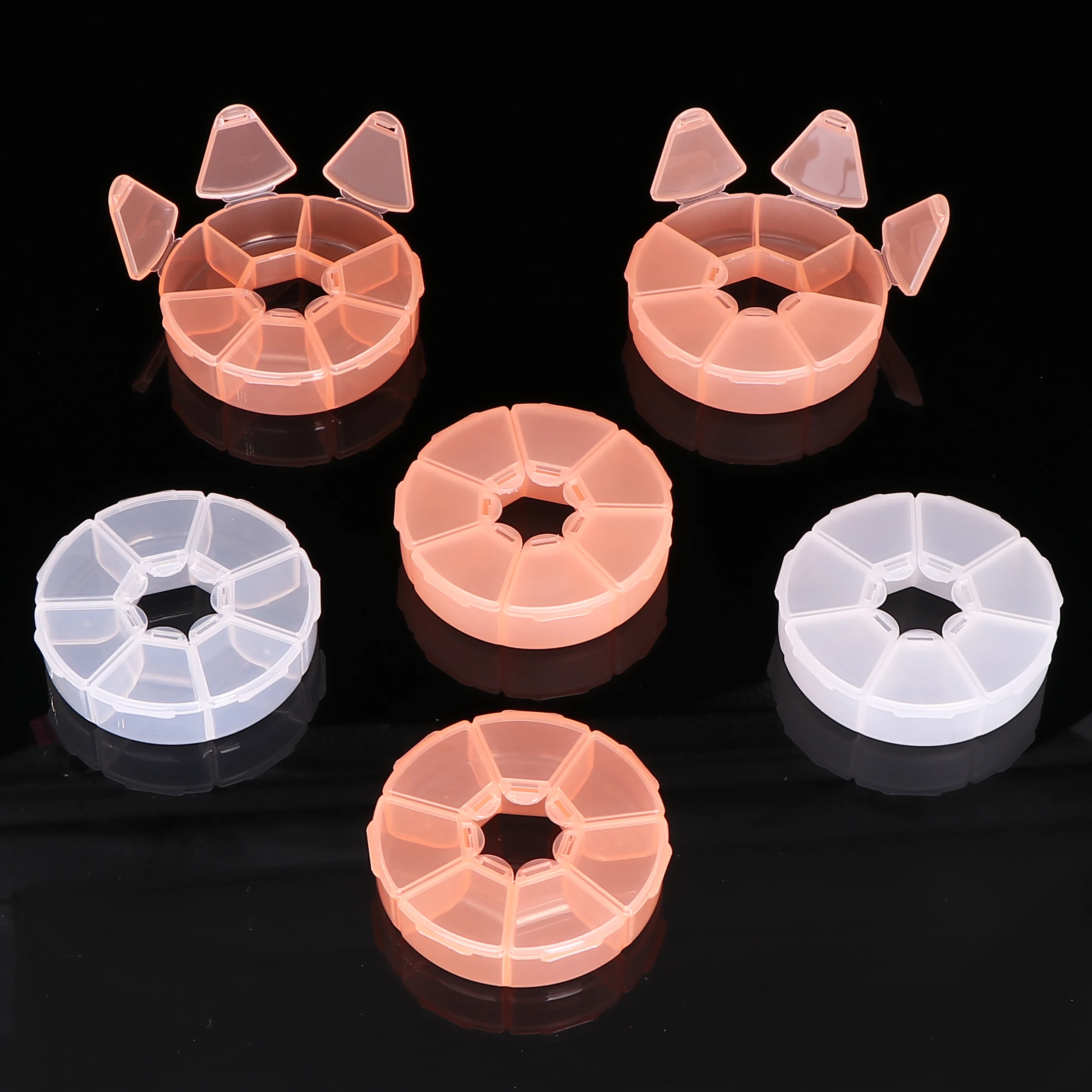 WEISHENG Plastic One Month Pill Box Organizer AM PM Weekly Pill Holder Medication Dispenser Pill Cutter Splitter Dispenser Box