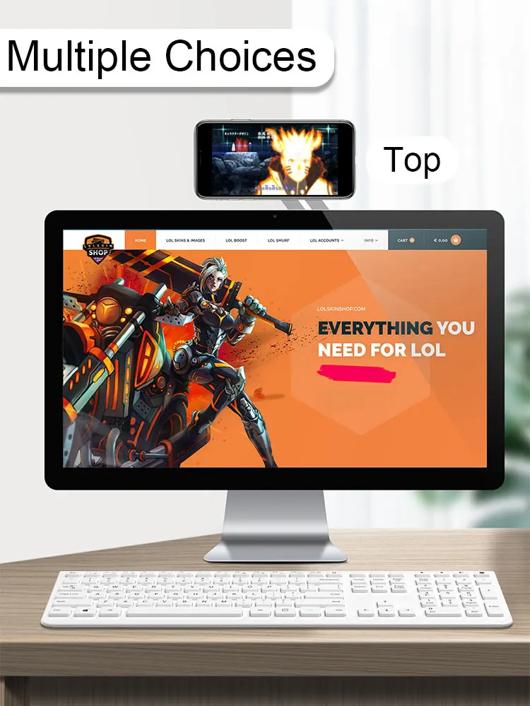 
Magnetic Mobile phone Laptop Screen Side Holder Magnetic Suction Laptop Extension stand 