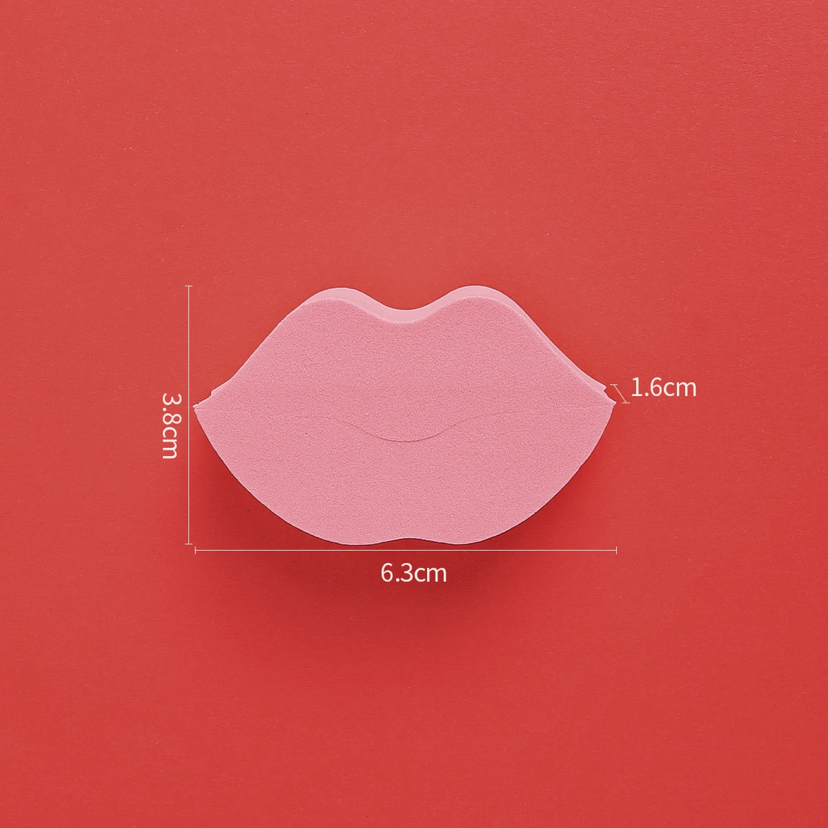 High Quality Soft Cotton Lip Shape Beauty Egg Cosmetic Puffs Washable and for Foundation and Eye Makeup Application