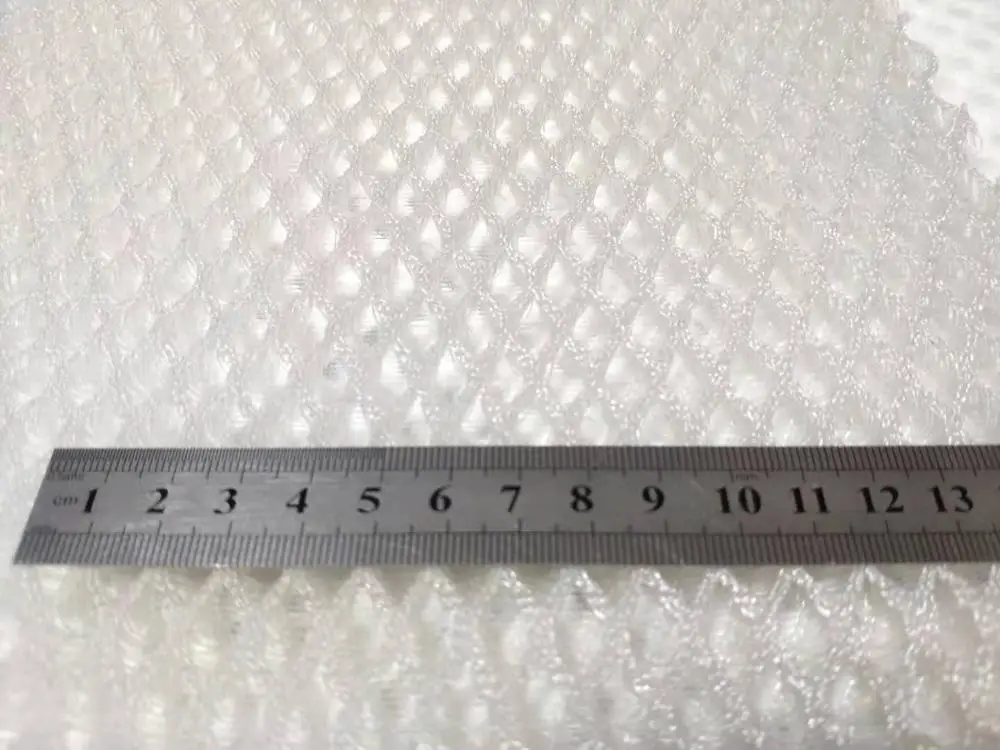 New Design Sports Shoes Mattress Polyester Fabric Material 3D Plaid Spacer Air Mesh Jiangsu Tricot 100% Polyester Knitted 500kg