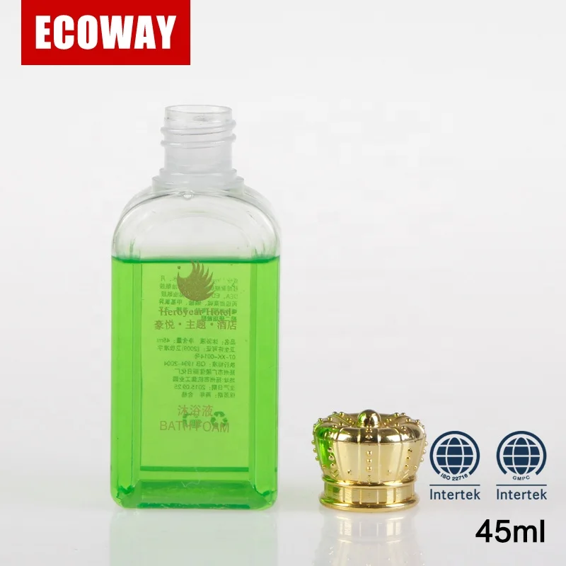 Disposable 45ml Hotel Body Wash bottle mini travel Shampoo Shower Bath Gel
