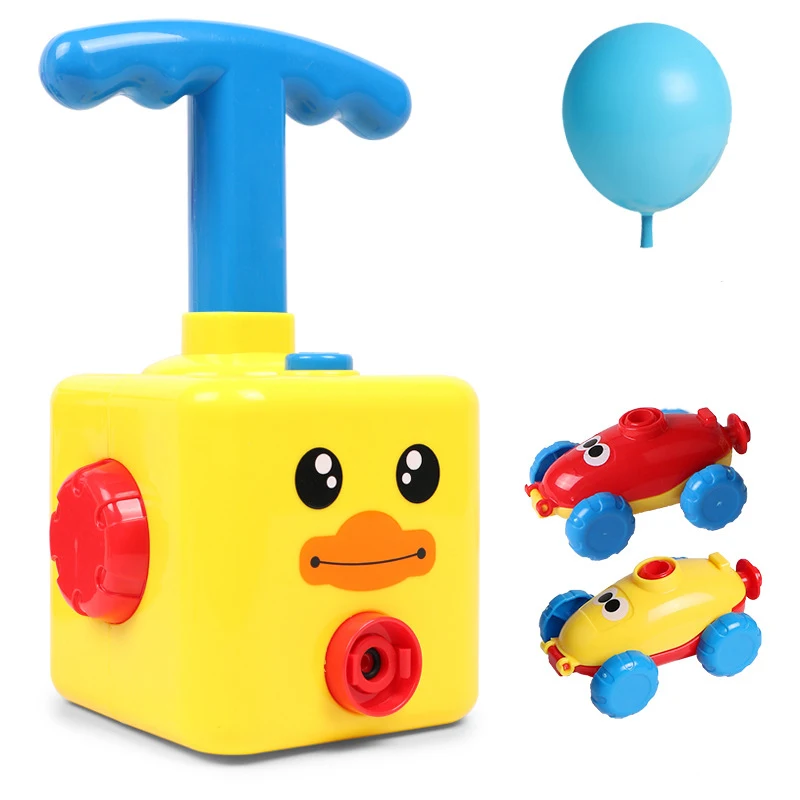 Newest Design launcher Balloon powered car Toy set for kids Air power car Educational Toys