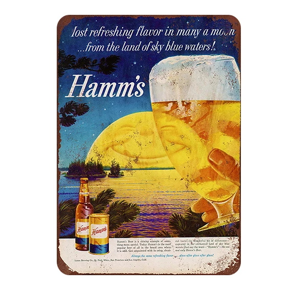 retro vintage bar craft beer tin metal signs new wall decoration in beer bar