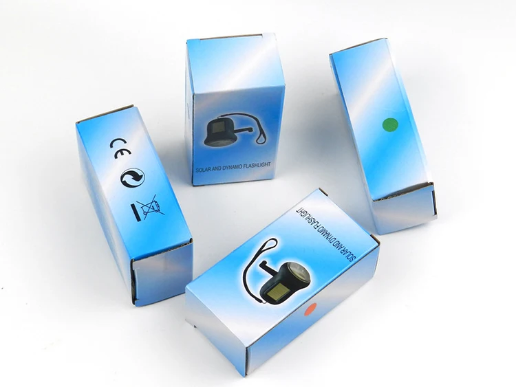 Hiking Camping Survival Emergency Rechargeable Dynamo LED Torch Hand Crank Solar Flashlight