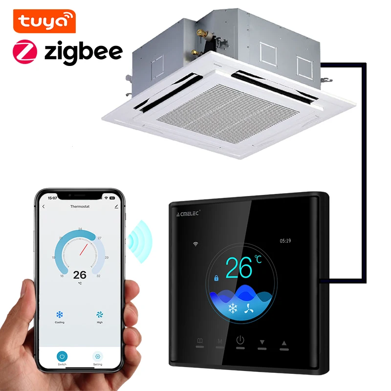 WiFi Smart Toshiba AC 95-220V Touchscreen LCD Screen VRF Air Conditioner Controller VRV Controlling Panel Temperature Control