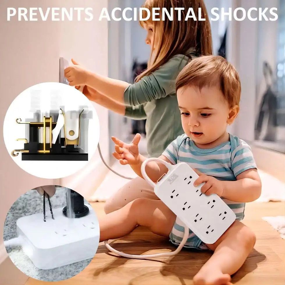 IPX6 Weatherproof, Waterproof Surge Protector with 8 Wide Outlet, 6FT Long Extension Cord  Outdoor Power Strip