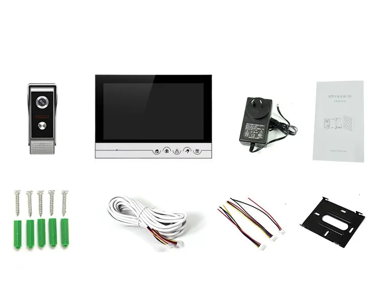 9 Inch LCD Color Screen Blackcolor Fashion Intercom Doorbell video door phone