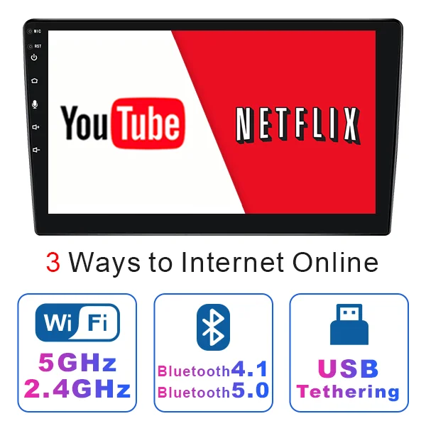Поставщик цена от производителя Wi-Fi BT монитор беспроводная система экрана 9 дюймов Android Carplay автомобильное радио стерео аудио DVD-плеер
