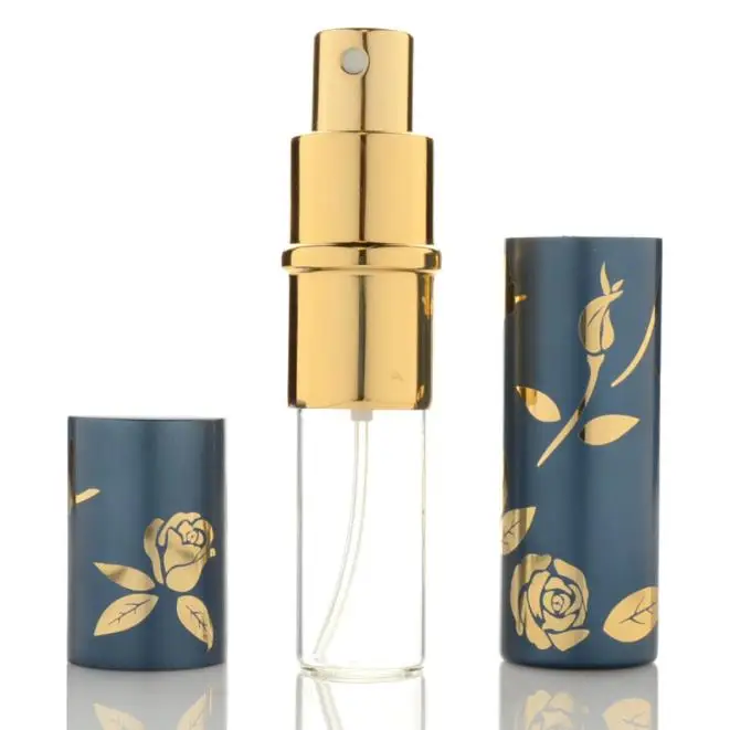 
10ml Glass Mist Atomizer Customized Electric Aluminium Pump Perfume Bottle Clear Bottle Body Atomizer 