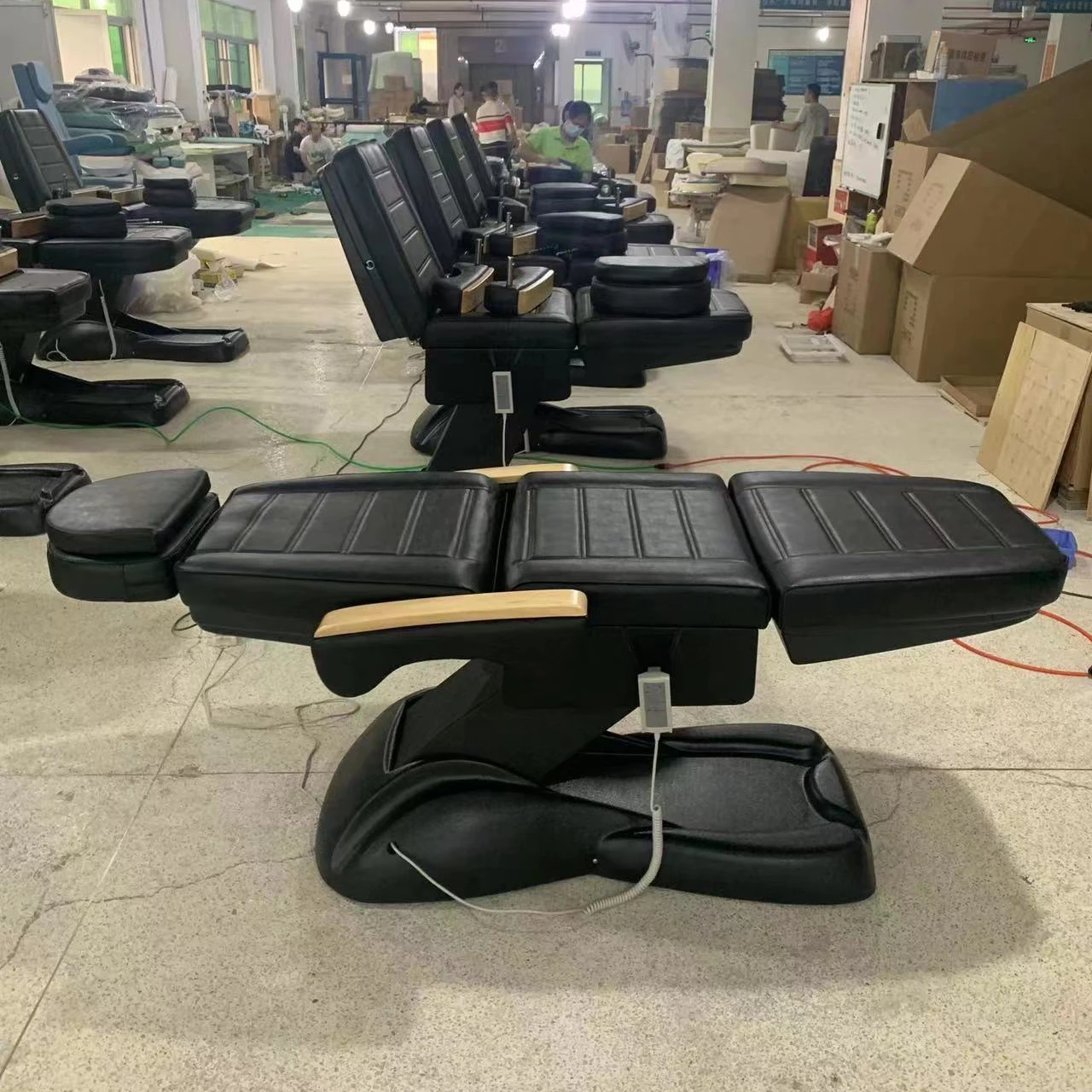 HOCHEY MEDICAL Best Price 3/4 Electric Motors Spa Salon Cosmetic Beauty Massage Table Treatment Facial Bed