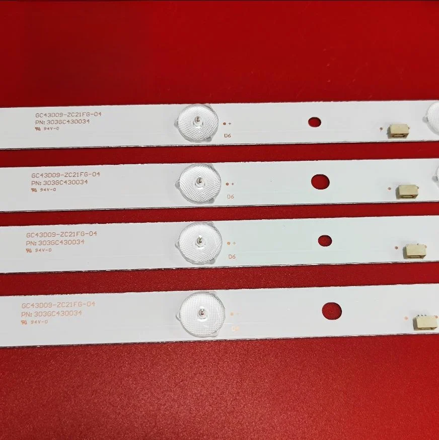 11 шт. 6 светодиодных ламп для телевизора DLED43GC 4x9 005/2003 RF-EG430E32-0901S-14 A1 Philips 43PFF5070/T3 43HFF3331/T3