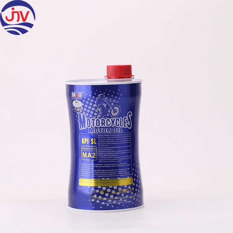 1L Slim Waist Shape Engine Oil Packaging Lubricant Oil Metal Tin Cans with Lids