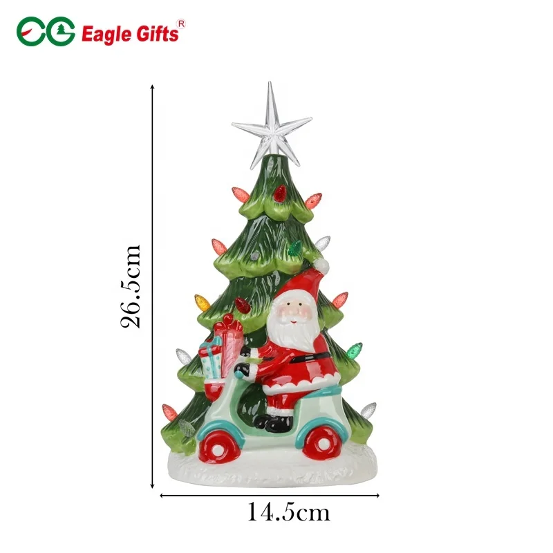 Eaglegifts красочные световые бусины настольная подсветка керамическая Рождественская елка украшение