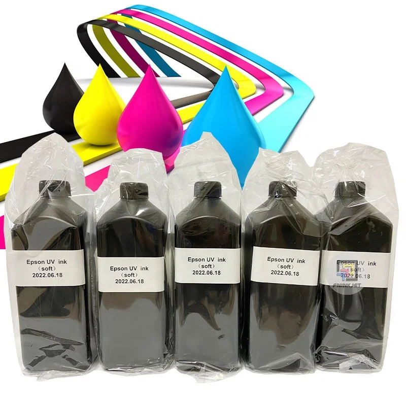 Manufacture LED Curable Ink and Flatbed Printer Hard and Flexible UV Ink UV Cured Inkjet Printers