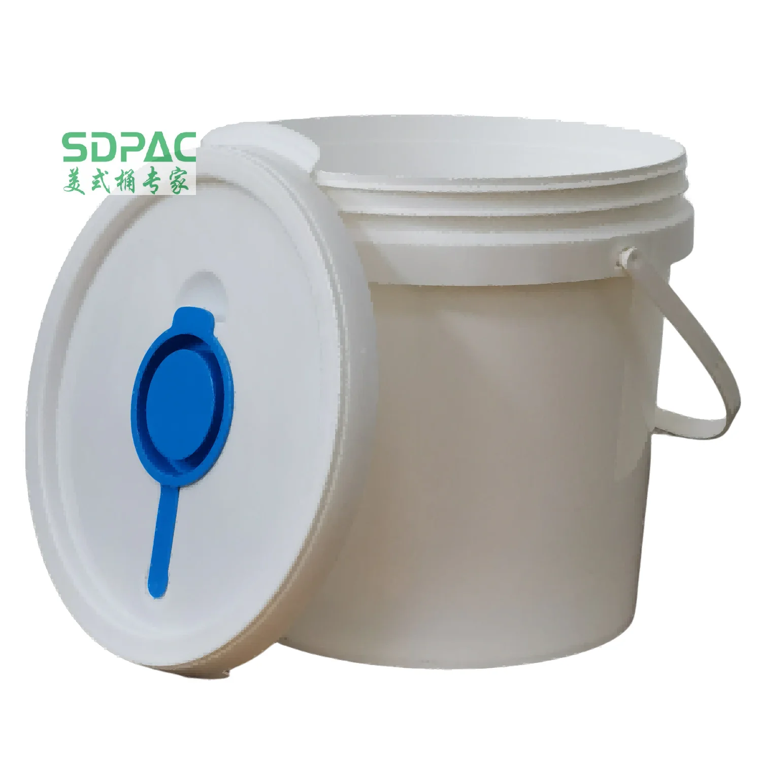 White, Resealable Wet Wipe Buckets,  Dispenser Compatible with SDPAC Pop Up Lid,5l,7l,10l