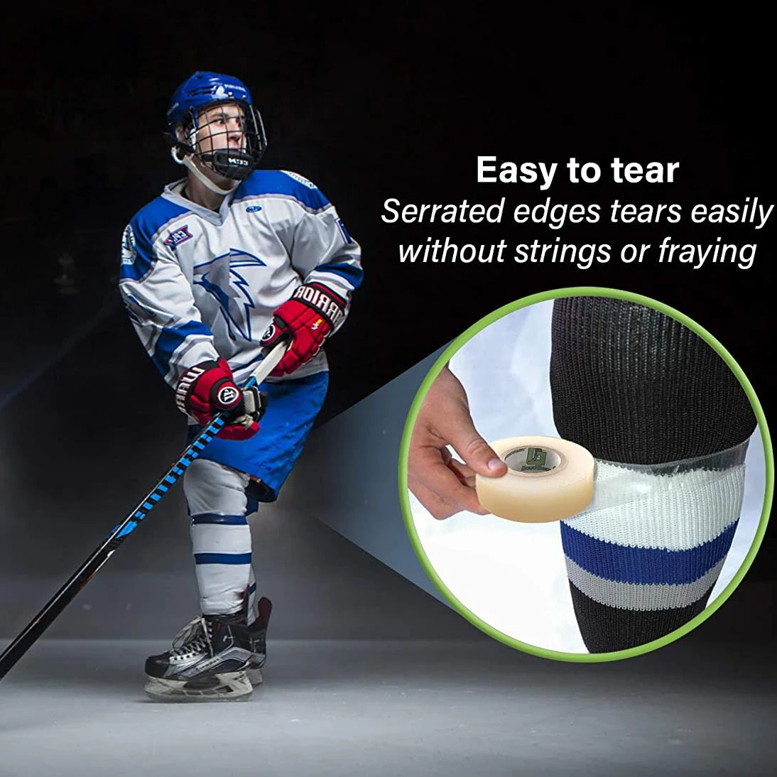 Custom Logo CE Certified Cloth Adhesive Ice Field Hockey Stick Grip Tape Sport tape